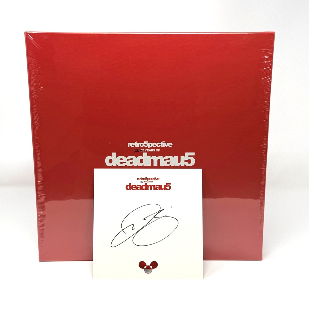 deadmau5 retro5pective Red 5LP Vinyl Box Set Signed Limited To 1000